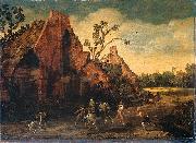 Esaias Van de Velde The robbery. oil on canvas